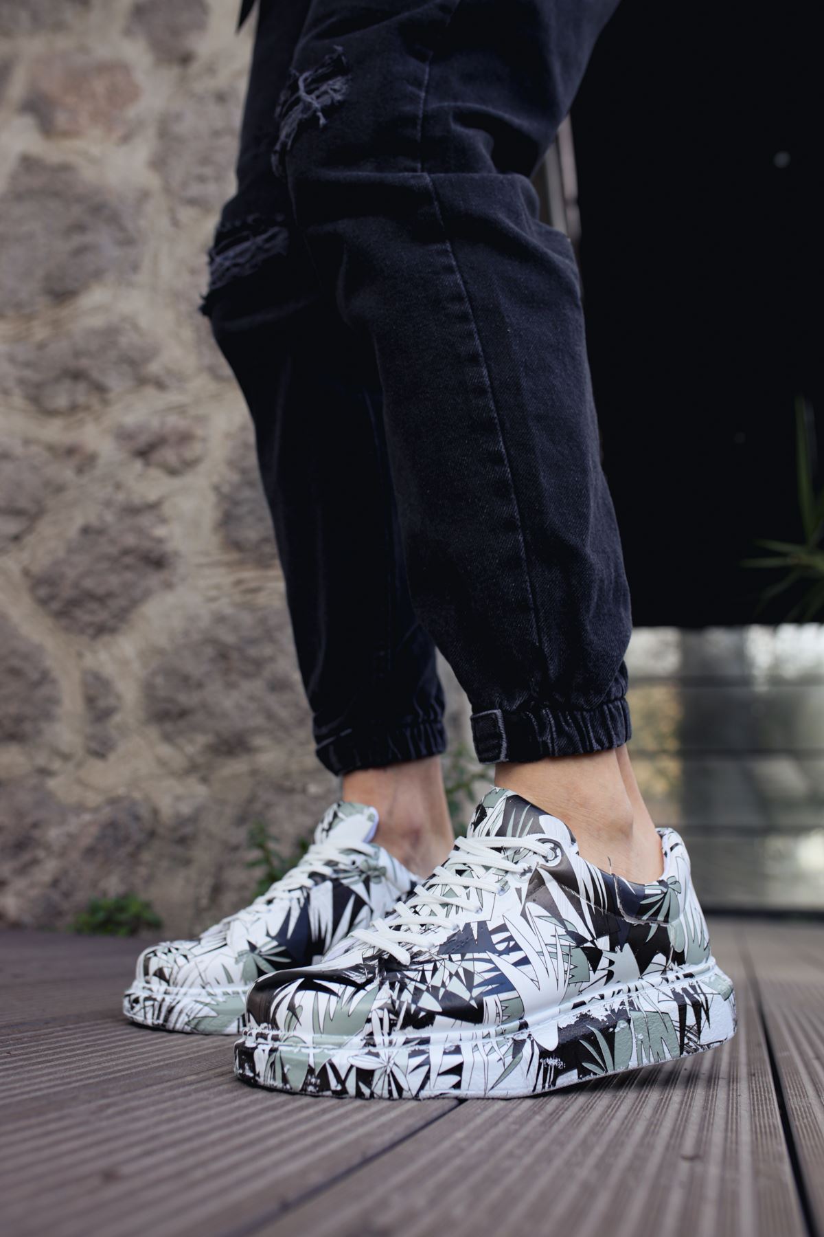 CH255 CBT Colorfull Erkek Ayakkabı SIYAH RENKLI - Görsel 4