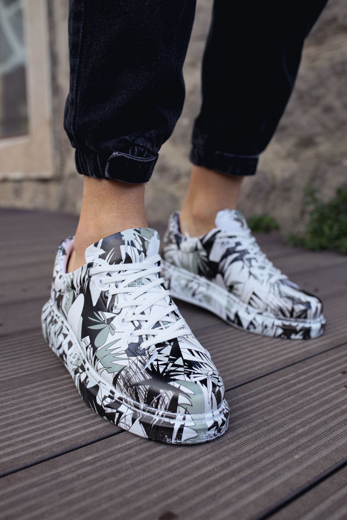 CH255 CBT Colorfull Erkek Ayakkabı SIYAH RENKLI - Görsel 5