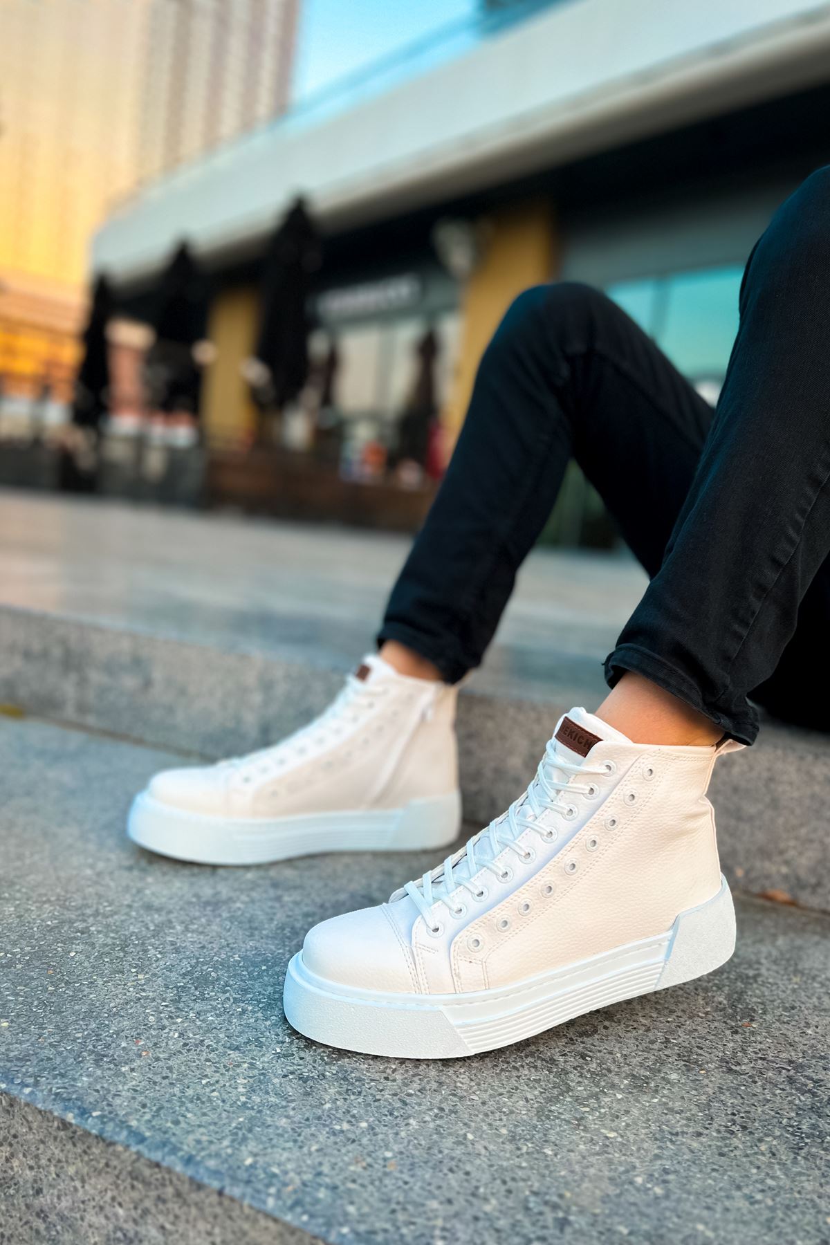 CH167 GBT Blazer Erkek Bot BEYAZ / BEYAZ - Görsel 2