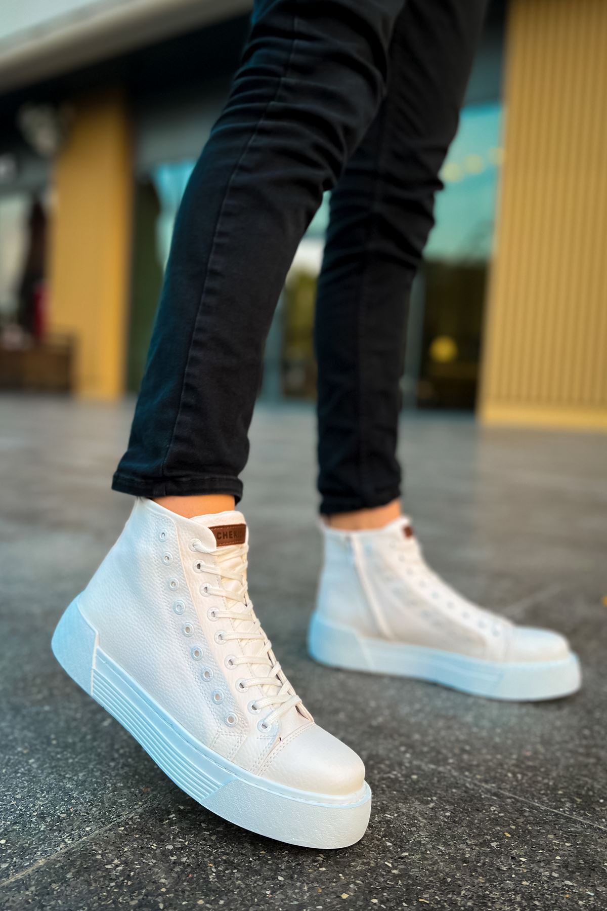 CH167 GBT Blazer Erkek Bot BEYAZ / BEYAZ - Görsel 3