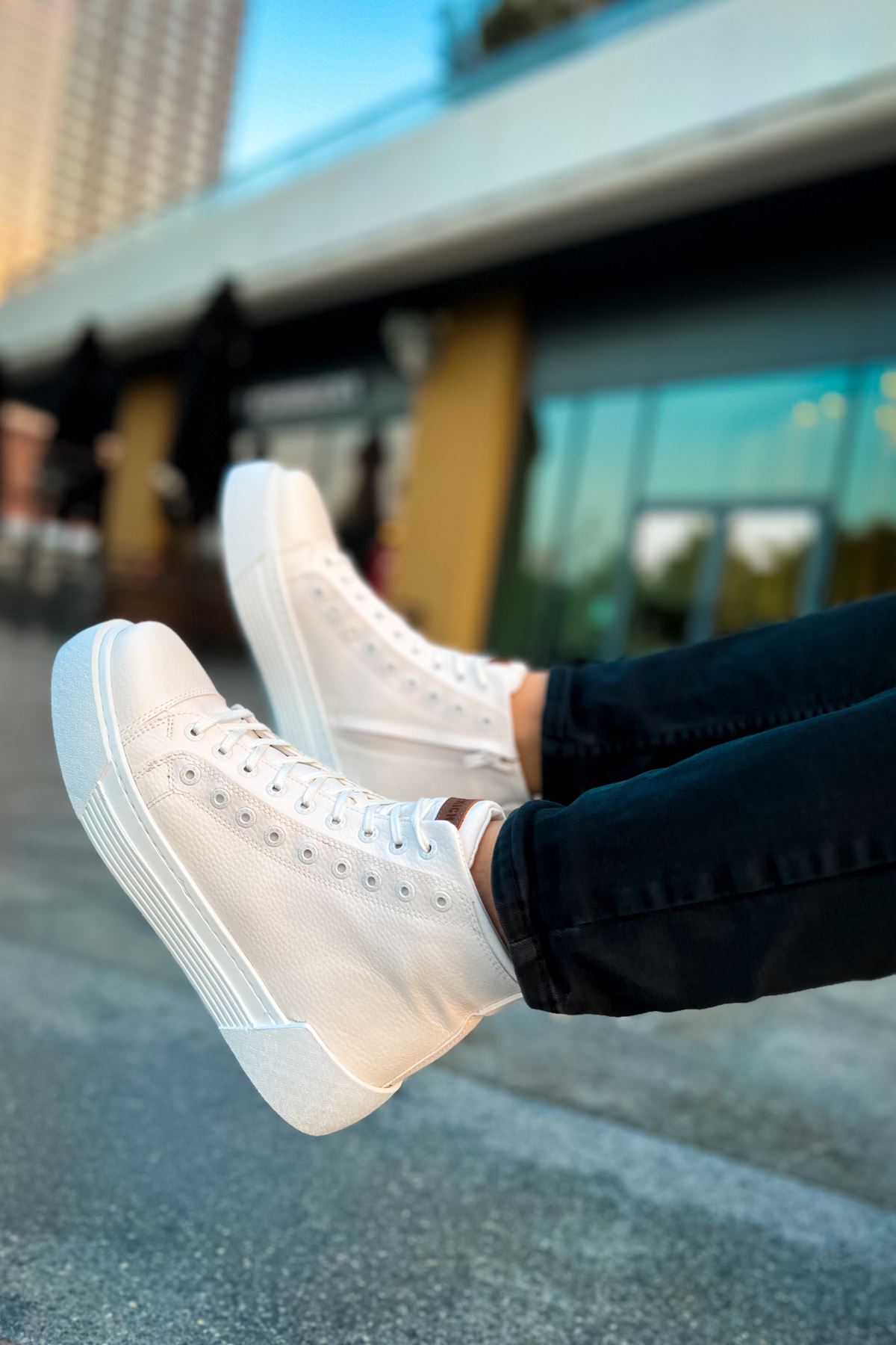 CH167 GBT Blazer Erkek Bot BEYAZ / BEYAZ - Görsel 5