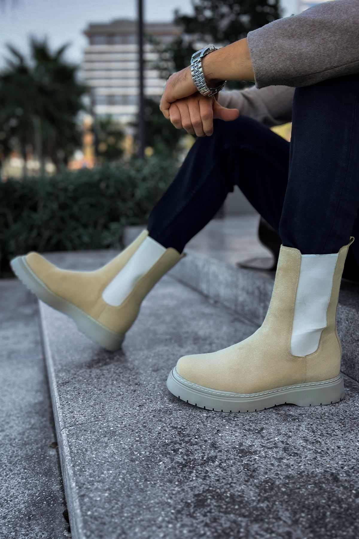 CH223 SRT Alaska Süet Erkek Bot KUM - Görsel 6