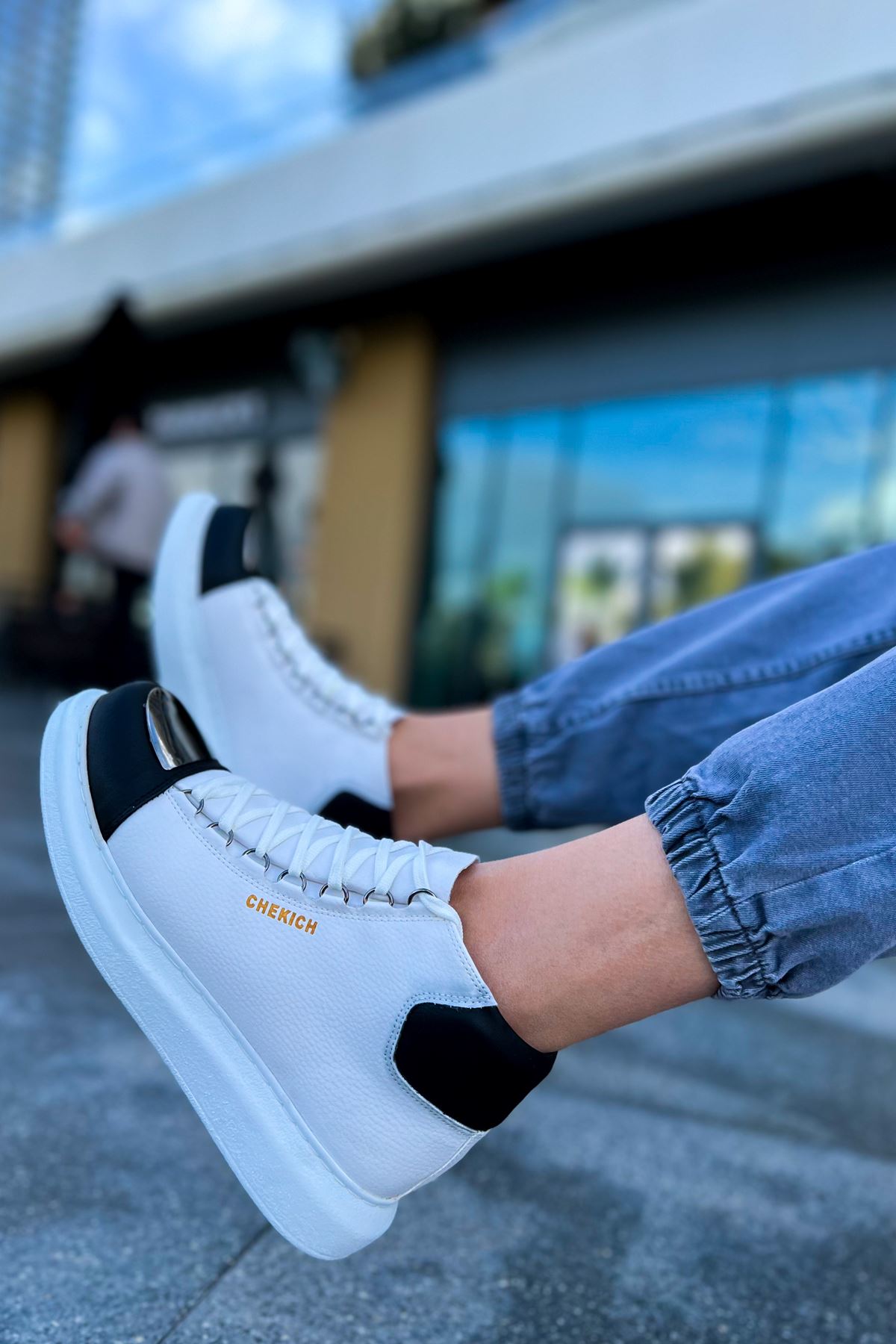 CH267 GBT Roma Mirror Erkek Bot BEYAZ/SIYAH - Görsel 5