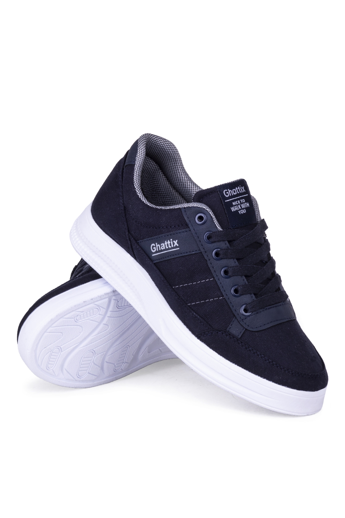 Erkek Keten Sneaker Yazlık Mevsimlik Ayakkabı Lacivert - Görsel 4