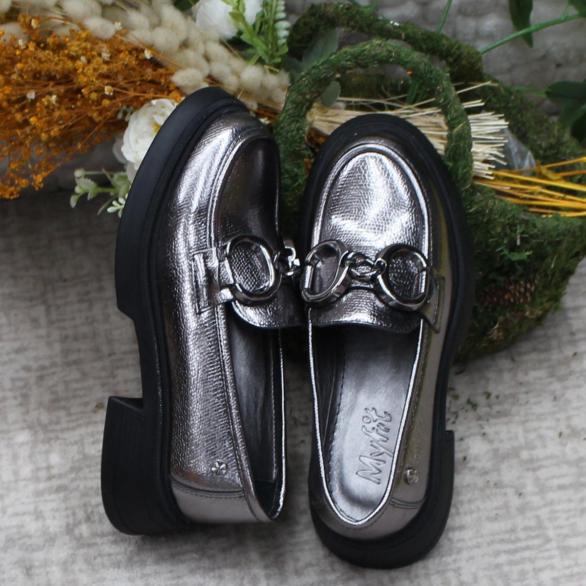 1007 Açma Toka Detaylı Rahat Loafer Kadın Ayakkabı - Görsel 7