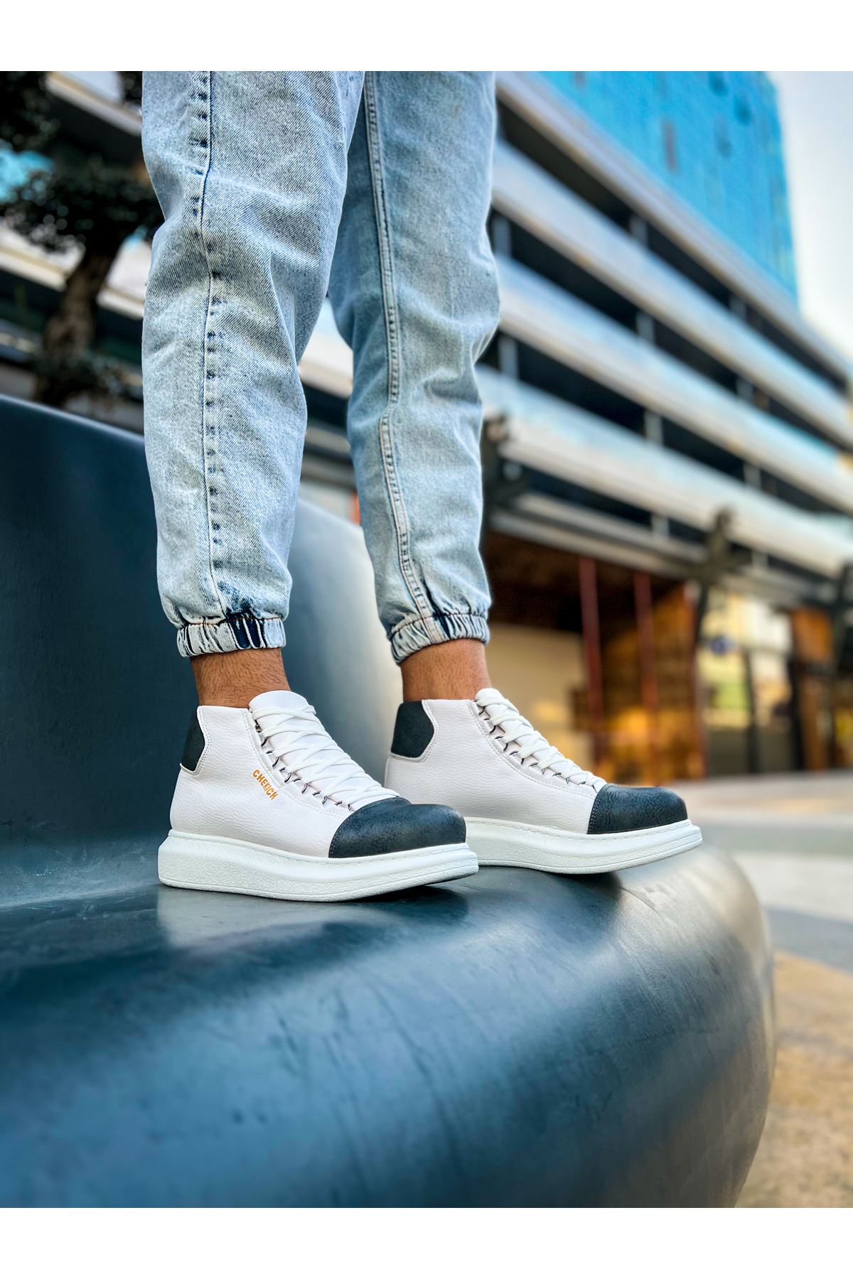 CH258 GBT Roma Colourful Erkek Bot BEYAZ/ANTRASIT - Görsel 2