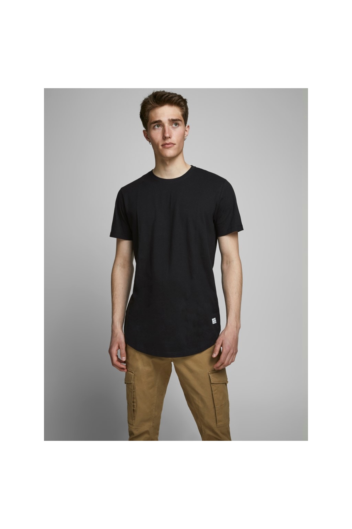 Jack&Jones Yuvarlak Yaka Siyah Erkek T-Shirt 12113648