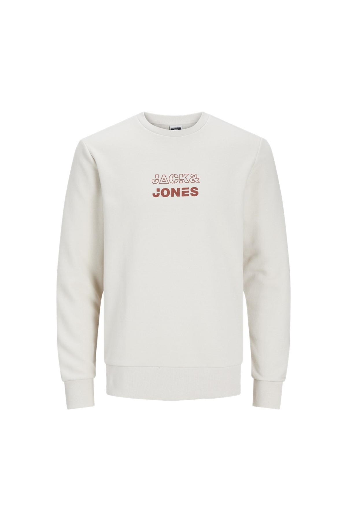 Jack&Jones Bisiklet Yaka Bej Erkek Sweatshirt 12225139