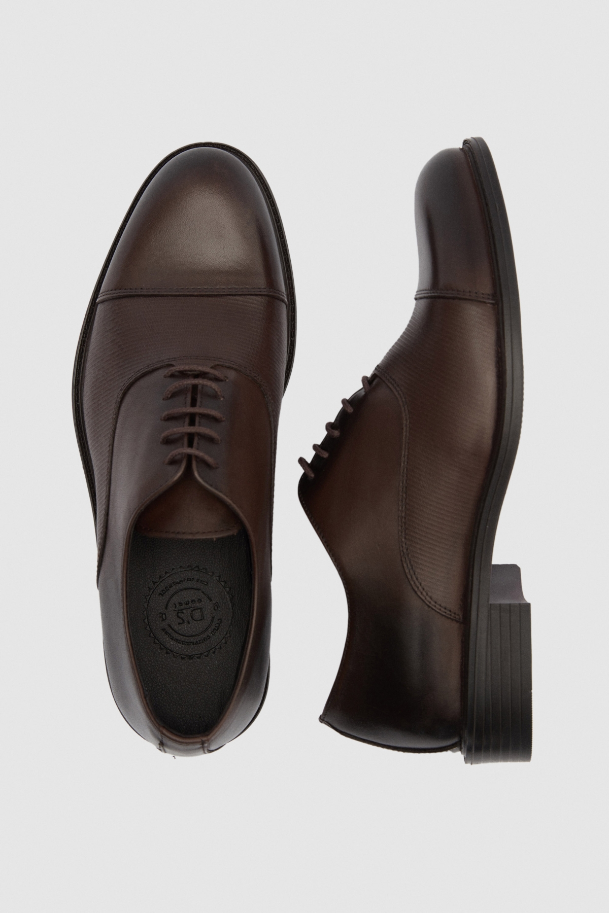 Ds Damat Kahverengi Klasik Deri Ayakkabi - Görsel 6