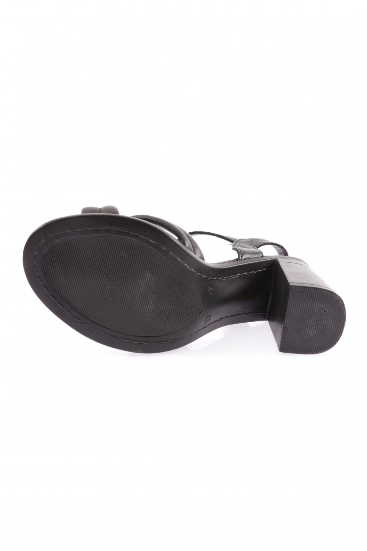 17-06 23Y Kadin Çapraz Bantli Bilekten Bağli Topuklu Sandalet - Görsel 6