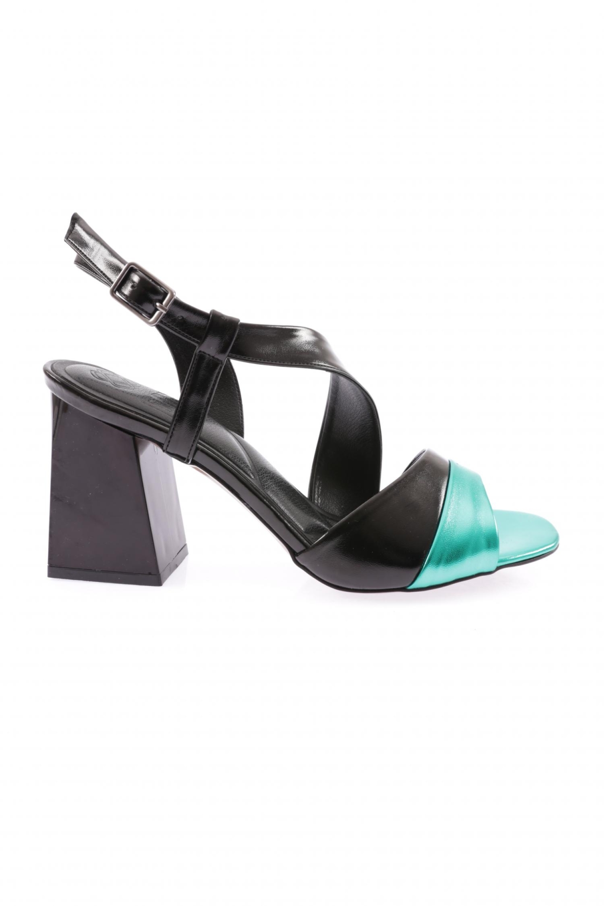 888-23Y Kadin Çapraz Bantli Topuklu Sandalet - Görsel 2