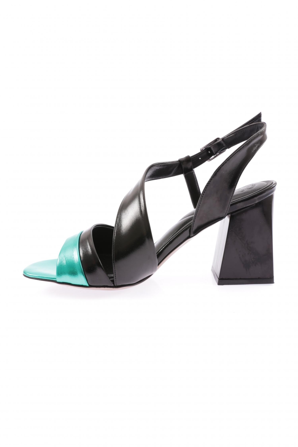 888-23Y Kadin Çapraz Bantli Topuklu Sandalet - Görsel 4