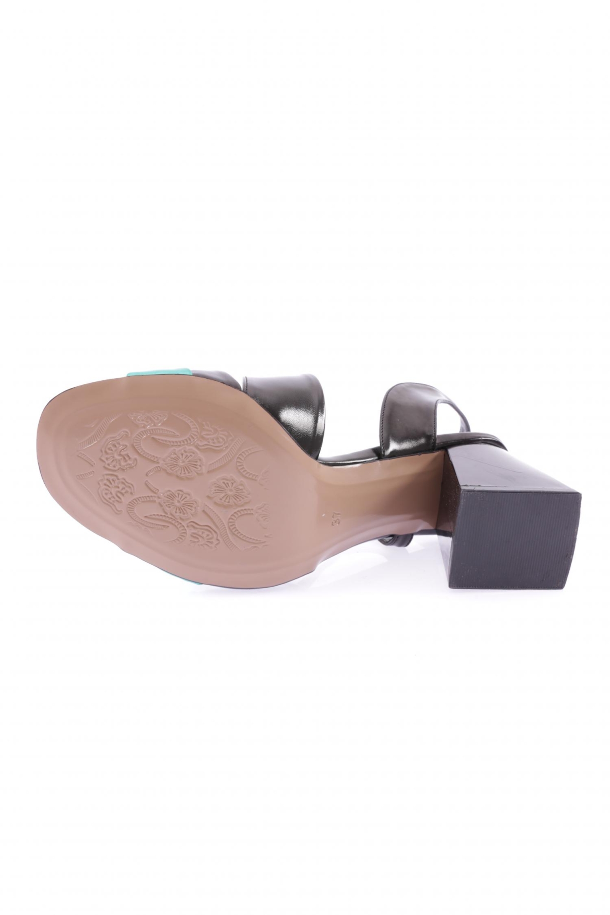 888-23Y Kadin Çapraz Bantli Topuklu Sandalet - Görsel 6