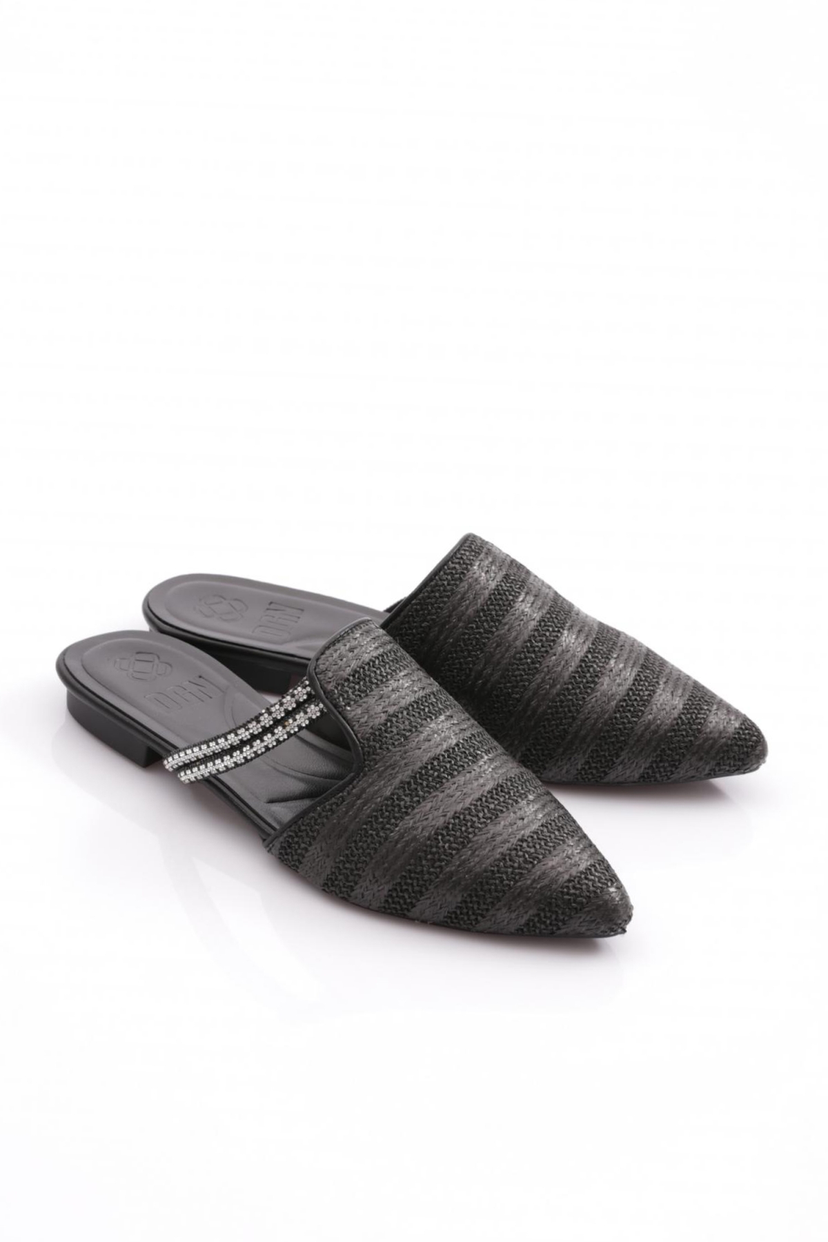 Pm386-K566 Kadin Taş Süslemeli Terlik - Görsel 3