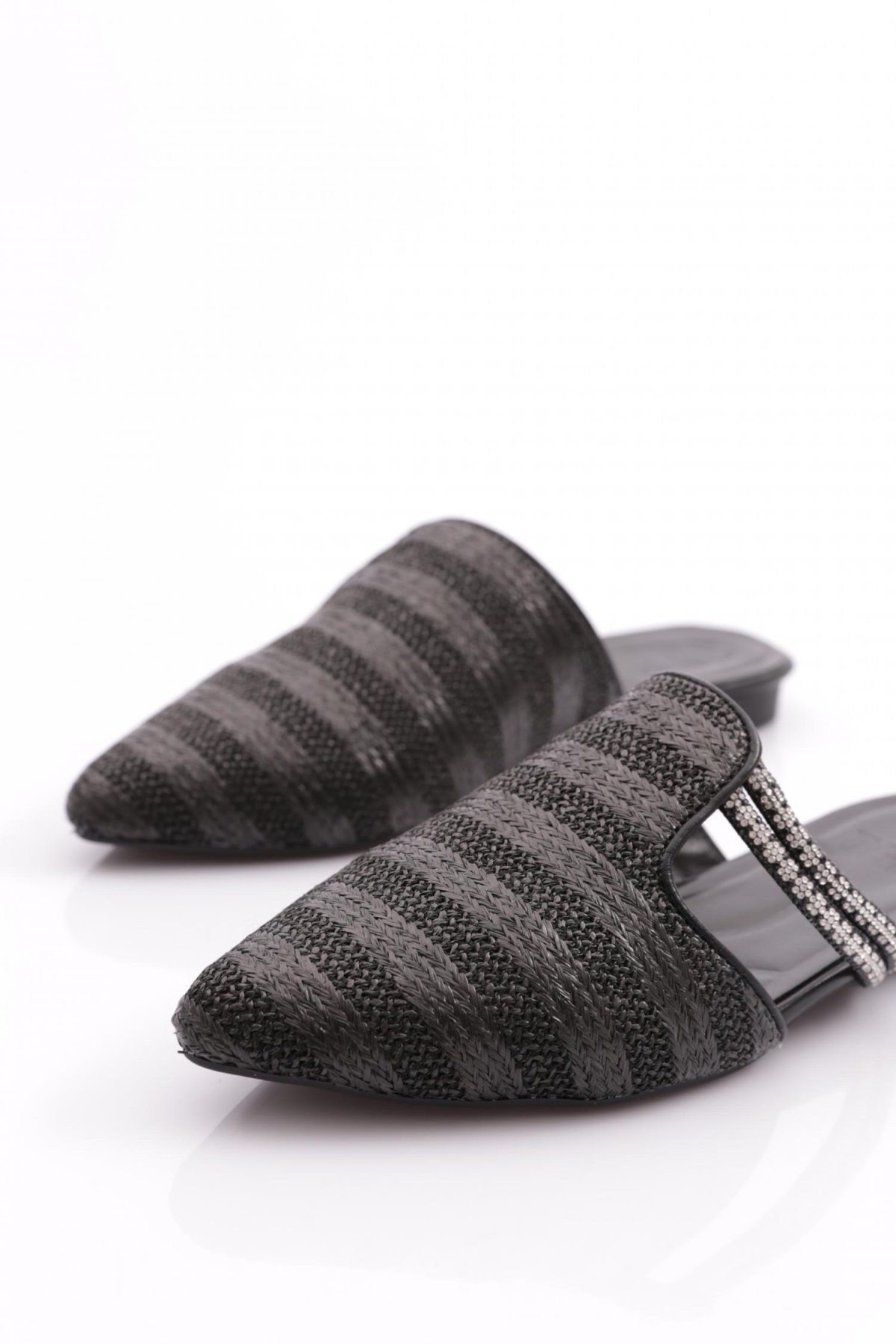 Pm386-K566 Kadin Taş Süslemeli Terlik - Görsel 5