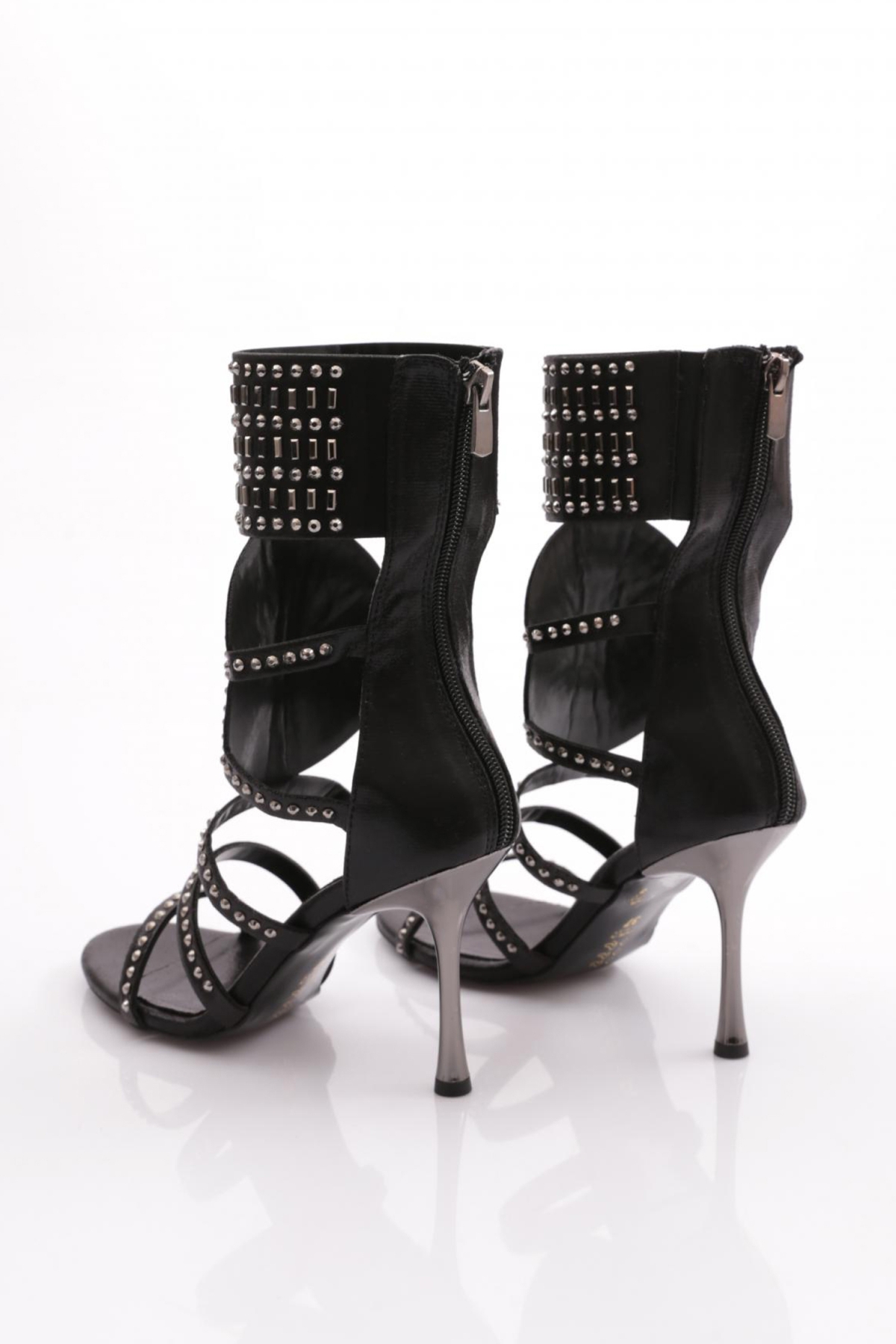 K1001 Kadin Troklu Topuklu Abiye Ayakkabi - Görsel 4