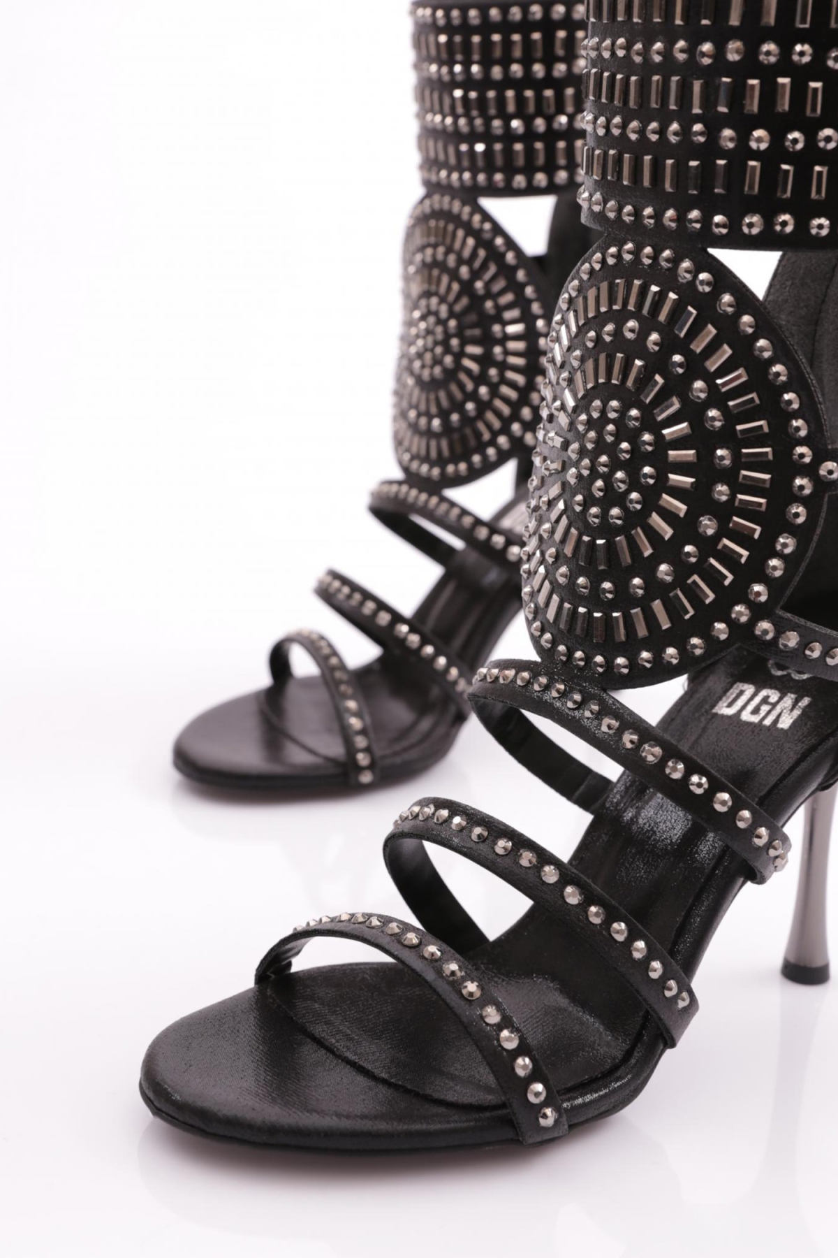 K1001 Kadin Troklu Topuklu Abiye Ayakkabi - Görsel 5