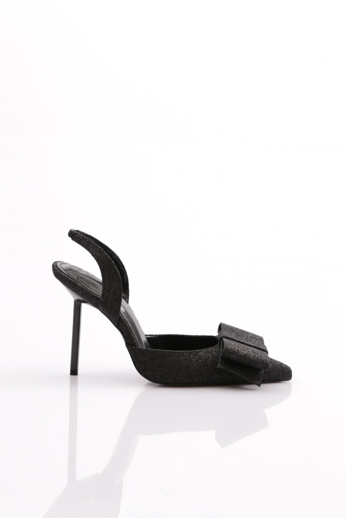 4548 Kadin Onu Kurdelali Topuklu Ayakkabi - Görsel 2