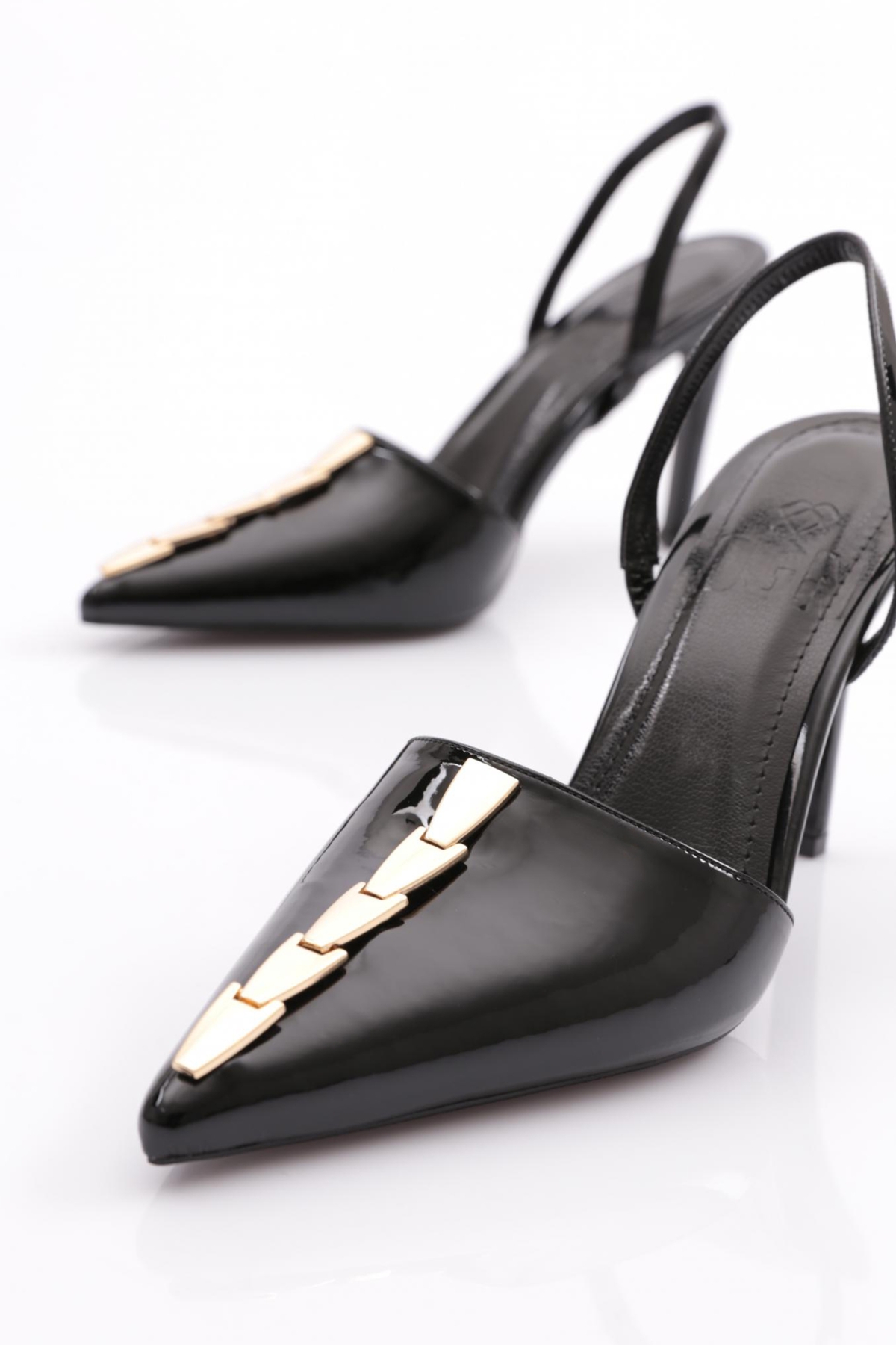 5034 Kadin Arkadan Geçirmeli Abiye Ayakkabi - Görsel 5