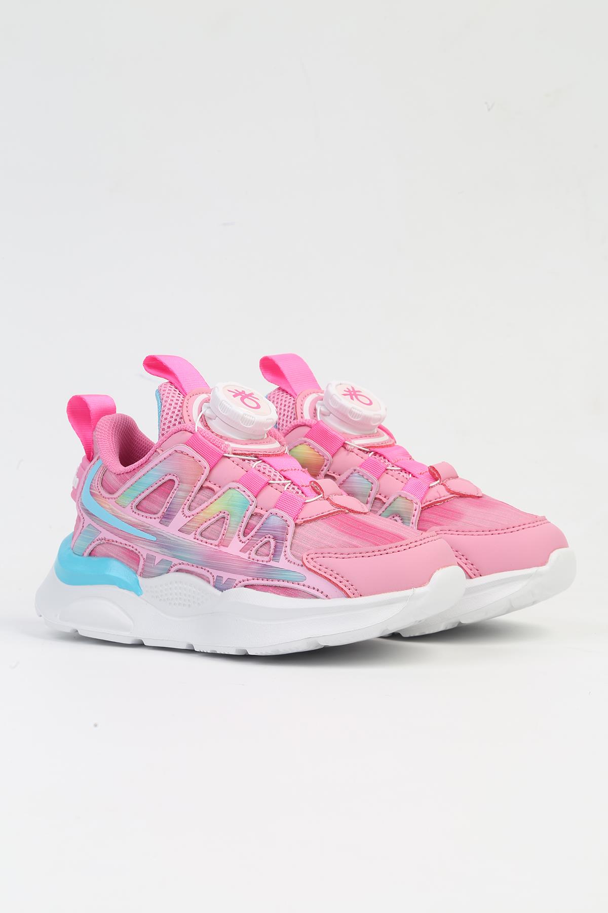 ® İTHAL Pembe Çocuk Bağcık Mekanizmalı Spor Ayakkabı BNI-10256 - Görsel 5