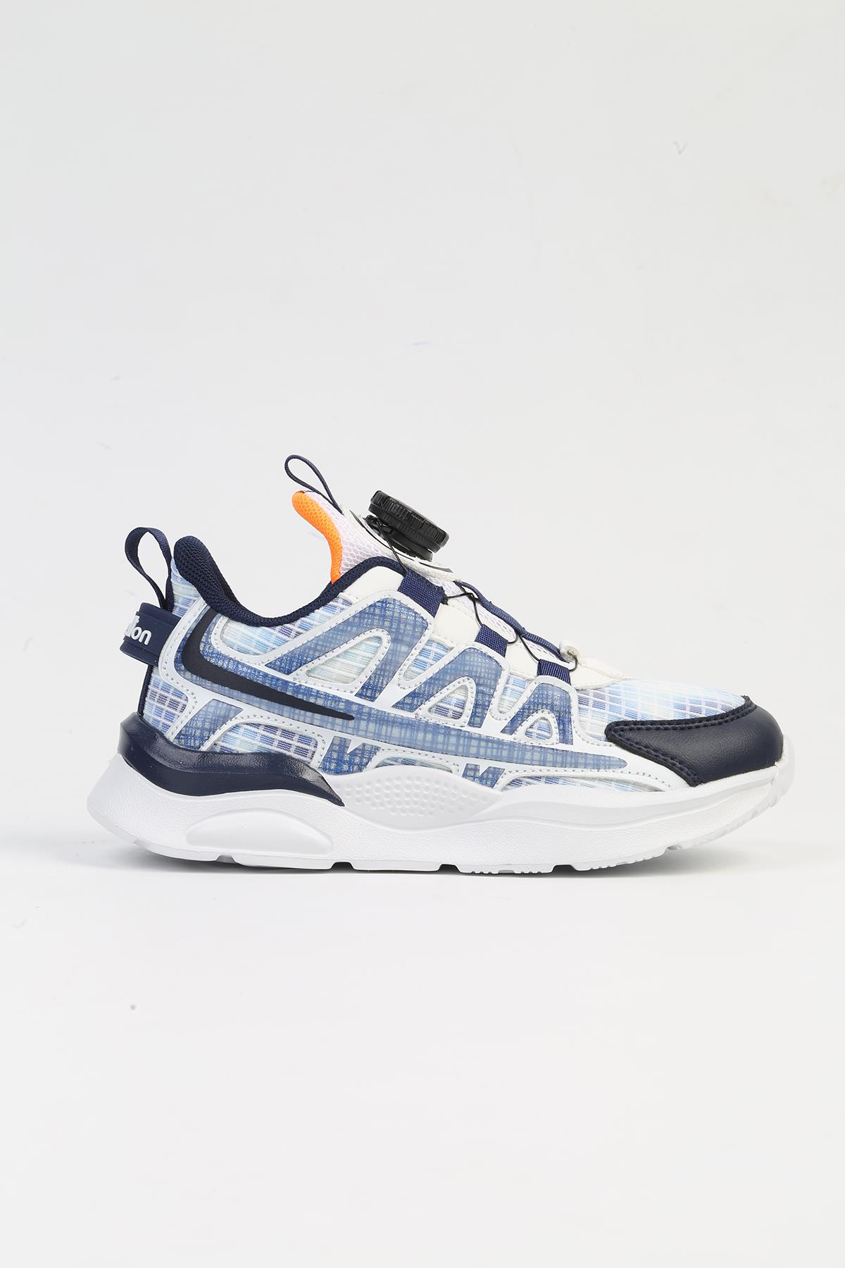 ® İTHAL Lacivert Çocuk Bağcık Mekanizmalı Spor Ayakkabı BNI-10254 - Görsel 2