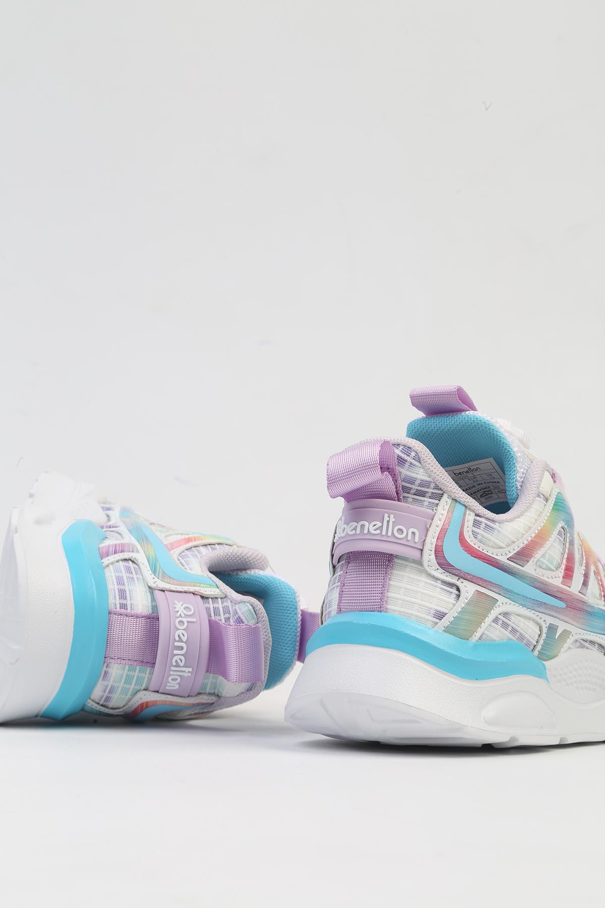 ® İTHAL Beyaz Çocuk Bağcık Mekanizmalı Spor Ayakkabı BNI-10254 - Görsel 5