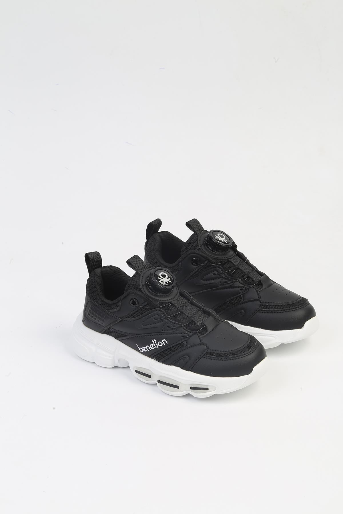 ® İTHAL Siyah Çocuk Bağcık Mekanizmalı Spor Ayakkabı BNI-10253 - Görsel 5