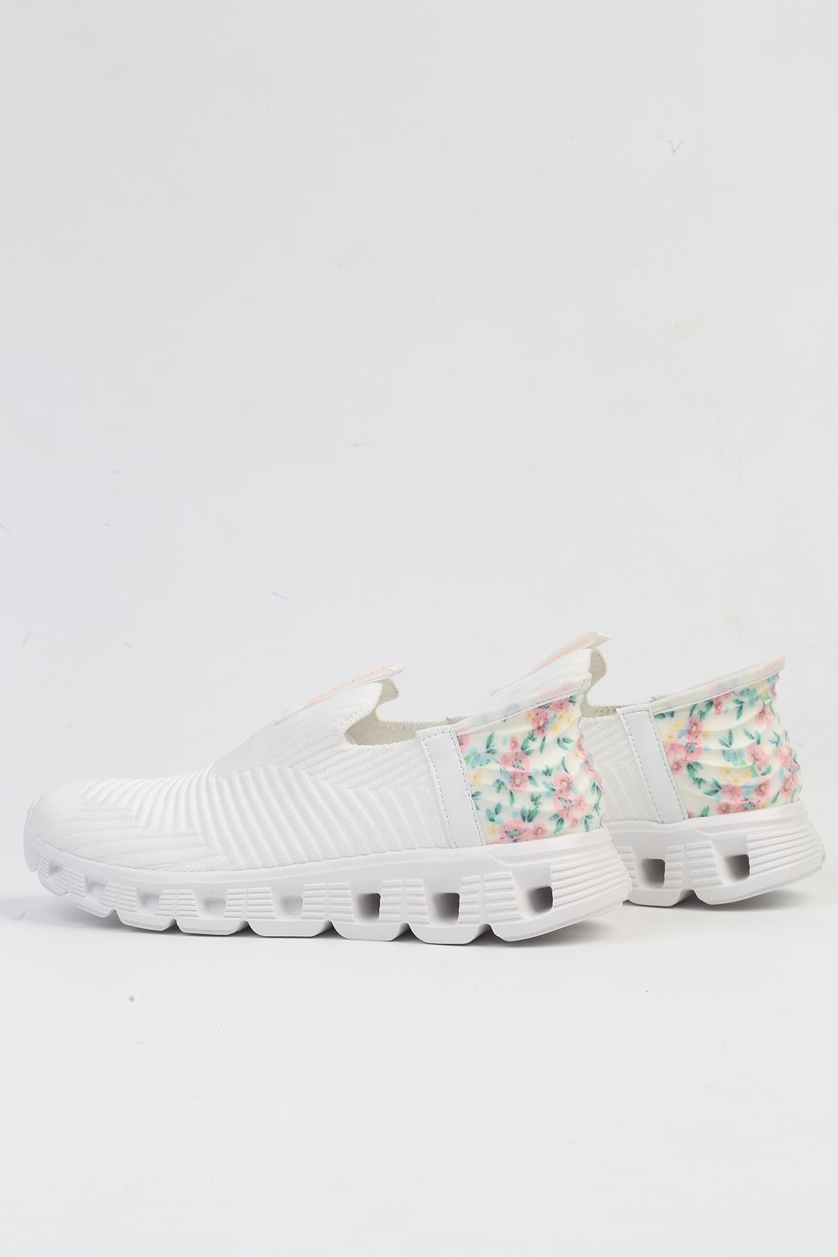 ® İTHAL Beyaz Kadın Spor Ayakkabı PCI-10101 - Görsel 4