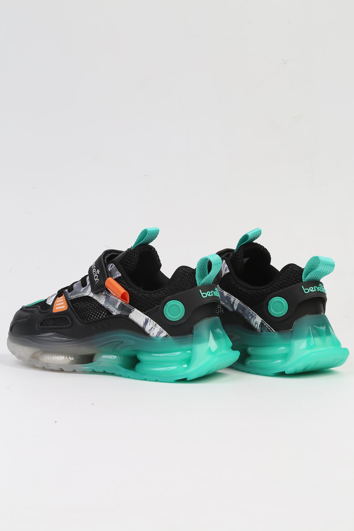 Benetton ® İTHAL Siyah Çocuk Spor Ayakkabı BNI-10275 - Görsel 4