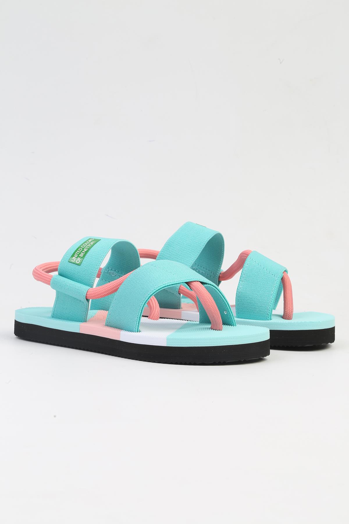 ® İTHAL Su Yeşili Kadın Sandalet BNI-10214 - Görsel 3