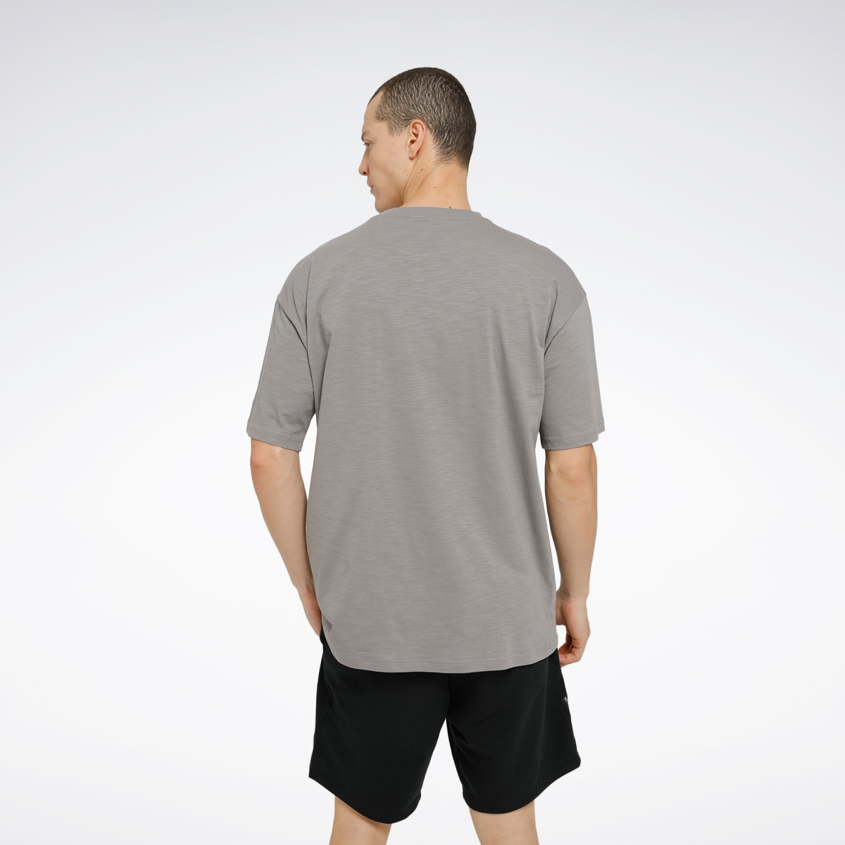 Reebok VALE TEE Gri Erkek Kısa Kol T-Shirt