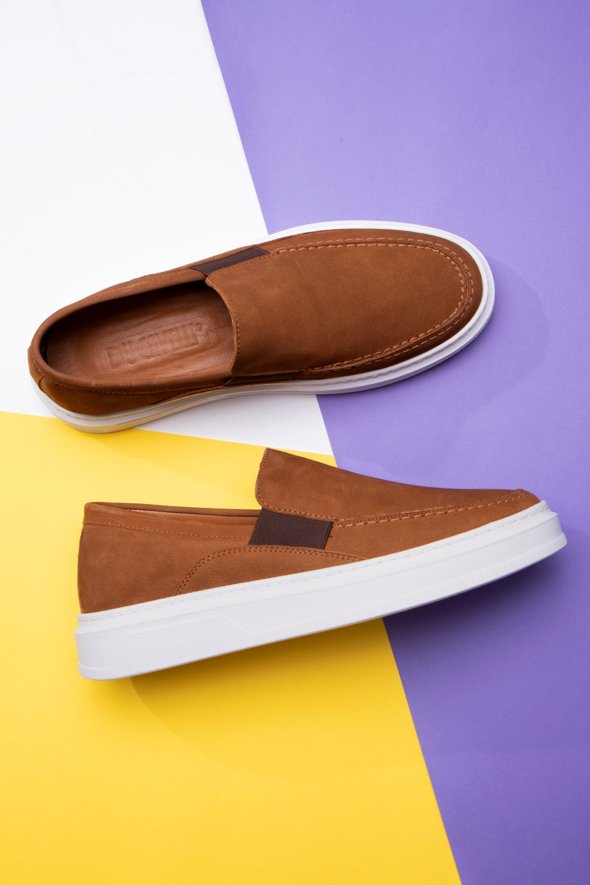 Menta Erkek Hakiki Deri Nubuk Sneaker, Loafer Sneaker, Hakiki Deri Sneaker, Erkek Snaker - Görsel 5