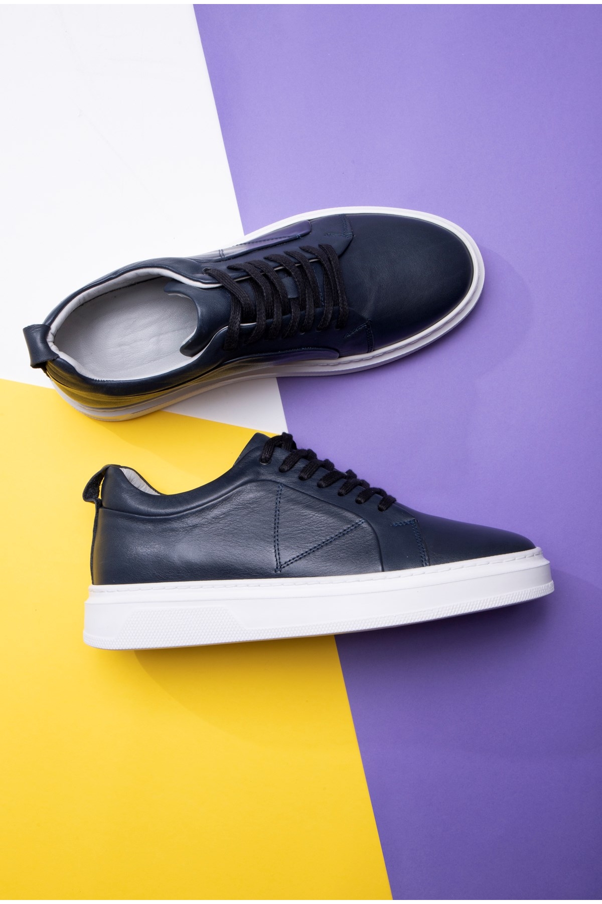 Correndo Erkek Hakiki Deri Sneaker, Bağcıklı Sneaker, Hakiki Deri Sneaker, Erkek Sneaker - Görsel 5