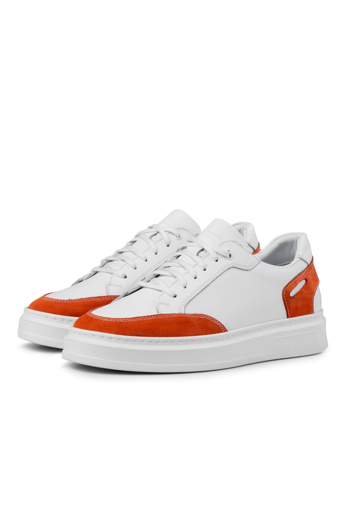 Tarona Erkek Hakiki Deri Sneaker, Bağcıklı Sneaker, Hakiki Deri Sneaker, Erkek Sneaker - Görsel 2