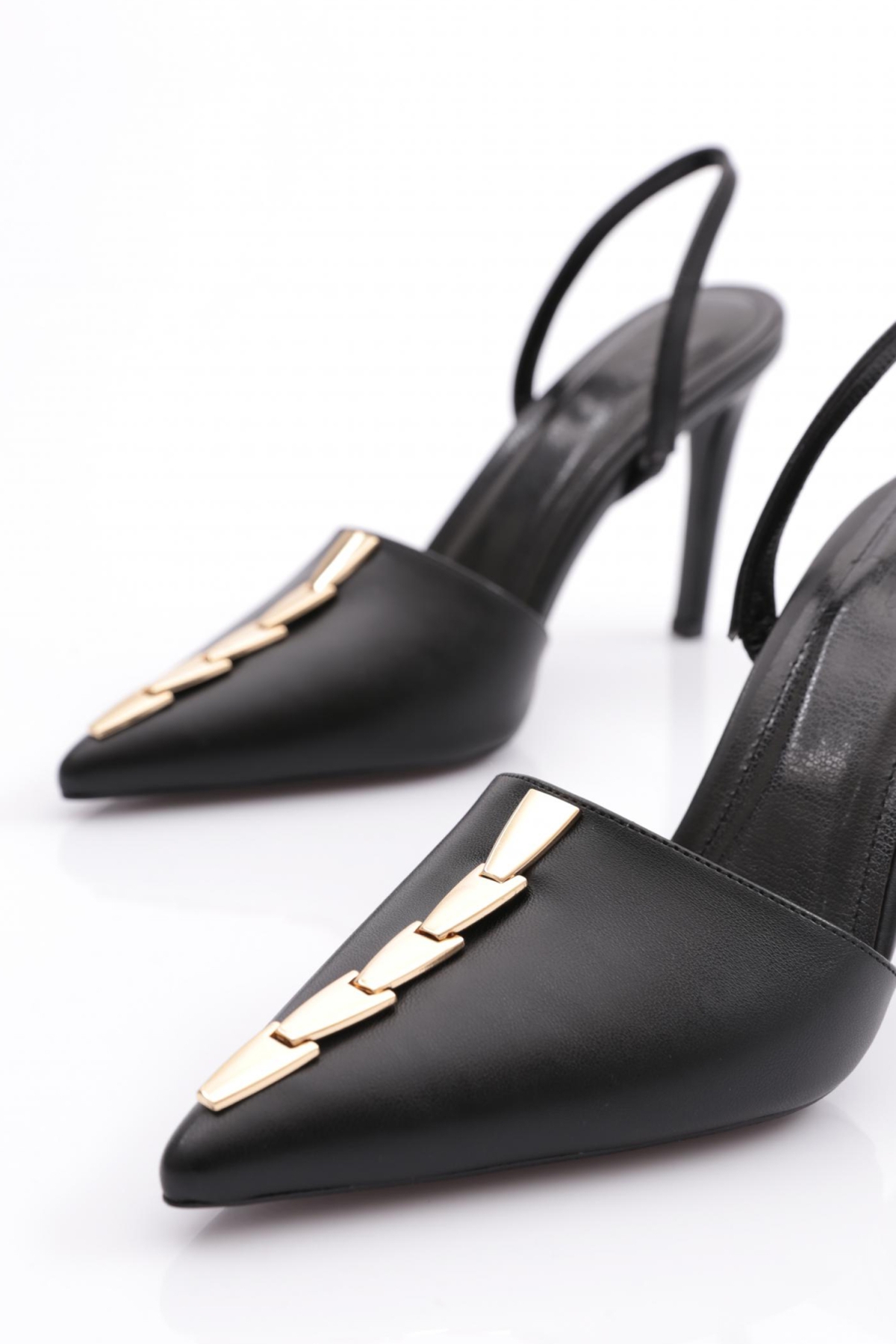 5034 Kadin Arkadan Geçirmeli Abiye Ayakkabi - Görsel 5