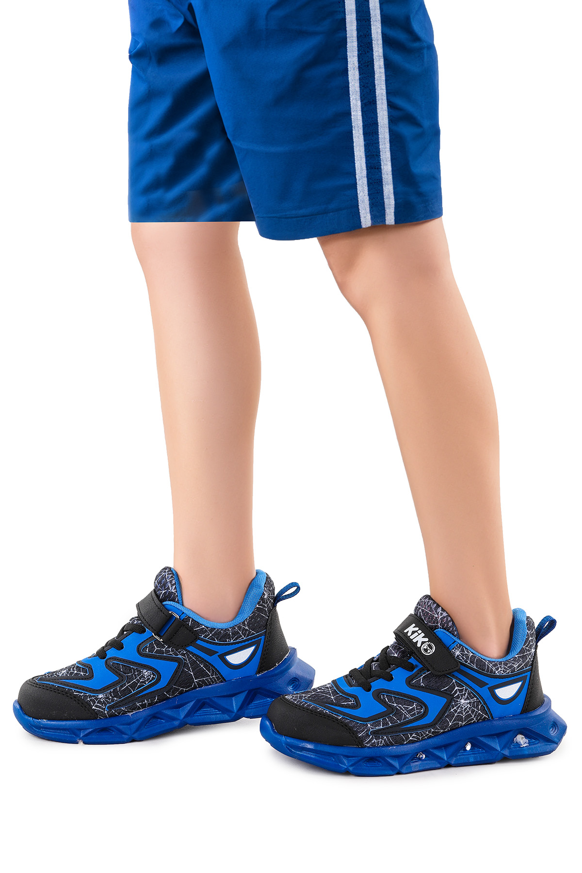 Spider Cırtlı Işıklı Erkek Çocuk Spor Ayakkabı Lacivert - Görsel 4
