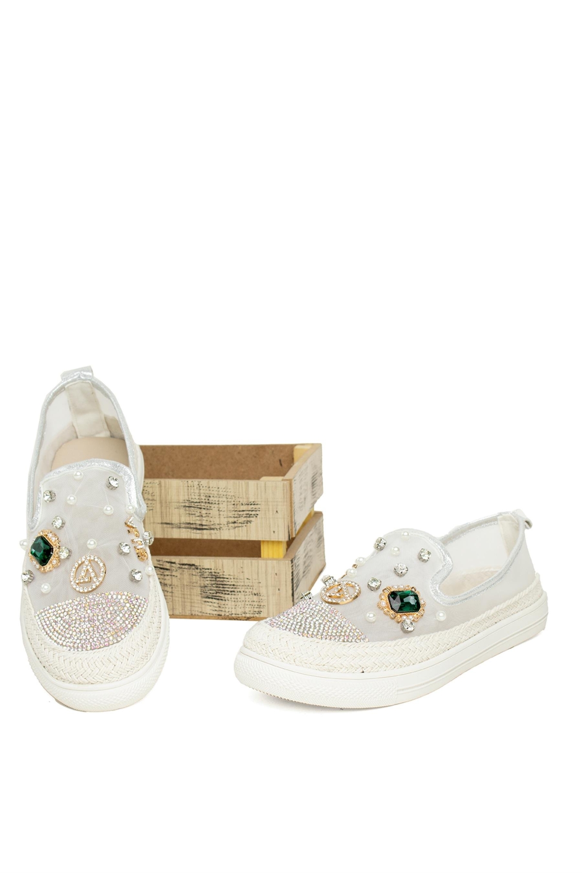 24Y306-6 Kadın Casual Ayakkabı Beyaz - Görsel 5