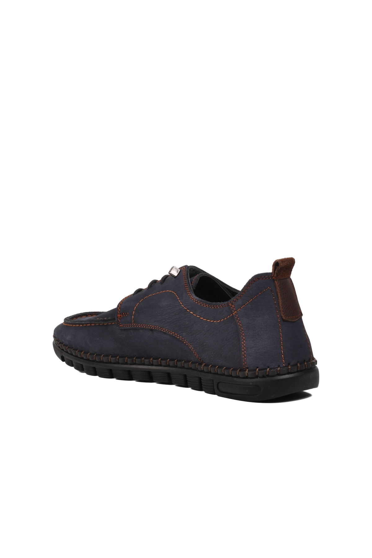 D2025 Lacivert Nubuk Hakiki Deri Erkek Günlük Ayakkabı - Görsel 5