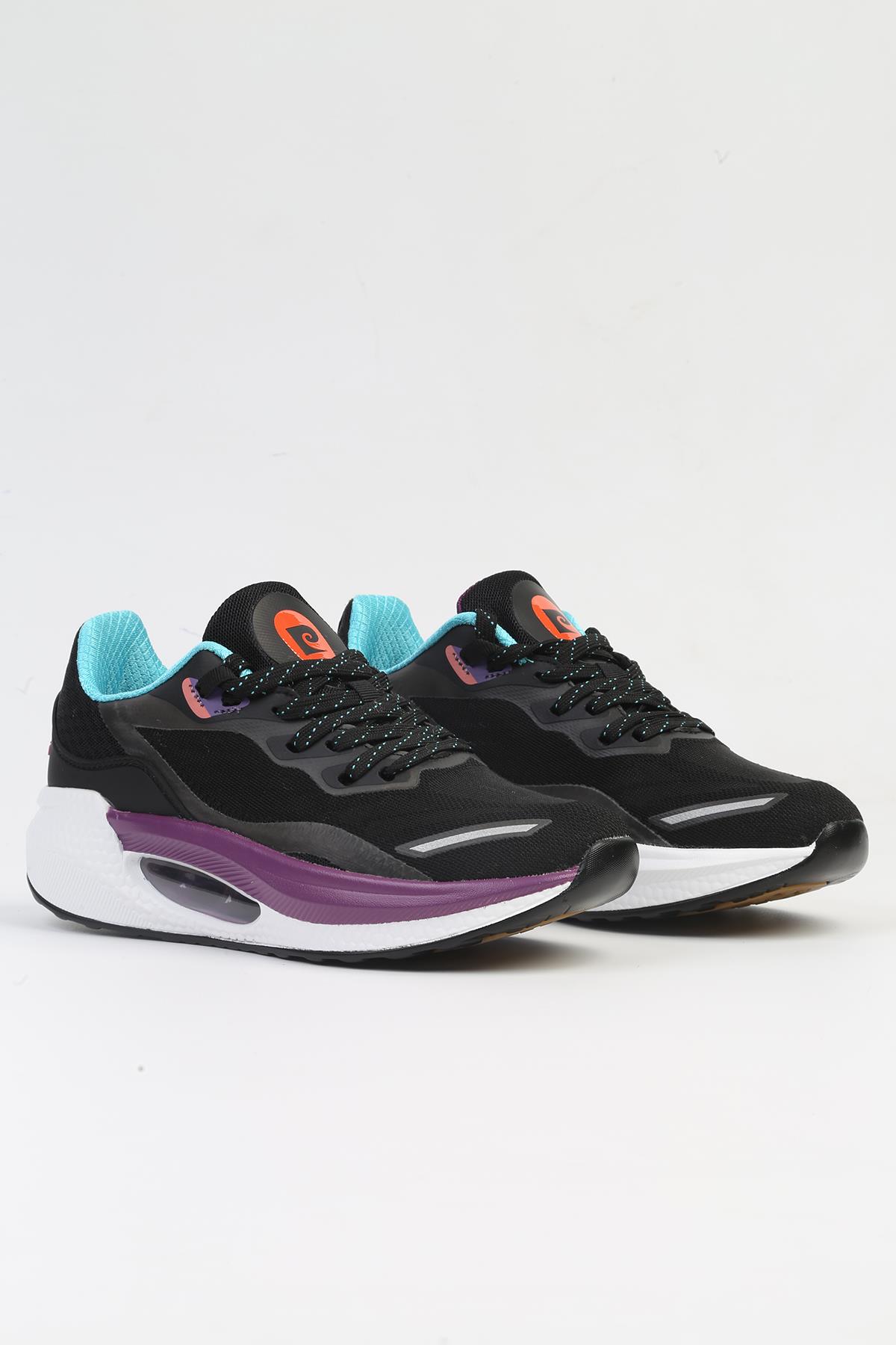 ® Siyah Beyaz Kadın Spor Ayakkabı PCI-10108 - Görsel 3