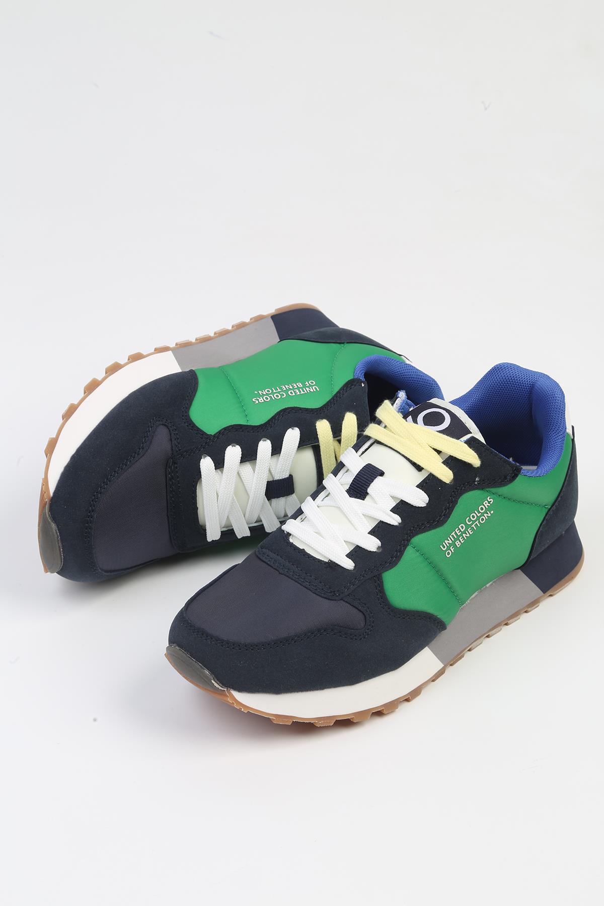 ® İTHAL Lacivert Yeşil Kadın Spor Ayakkabı BNI-10048 - Görsel 5