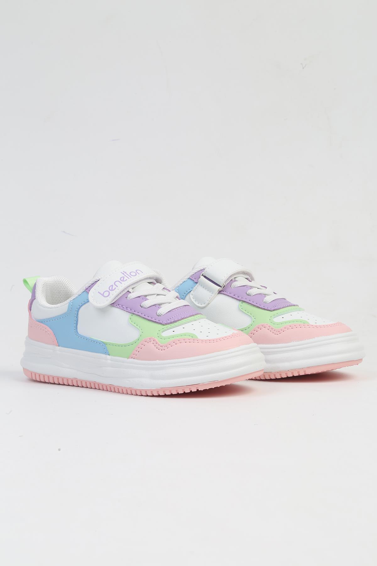 ® İTHAL Beyaz Pudra Çocuk Spor Ayakkabı BNI-10025 - Görsel 3