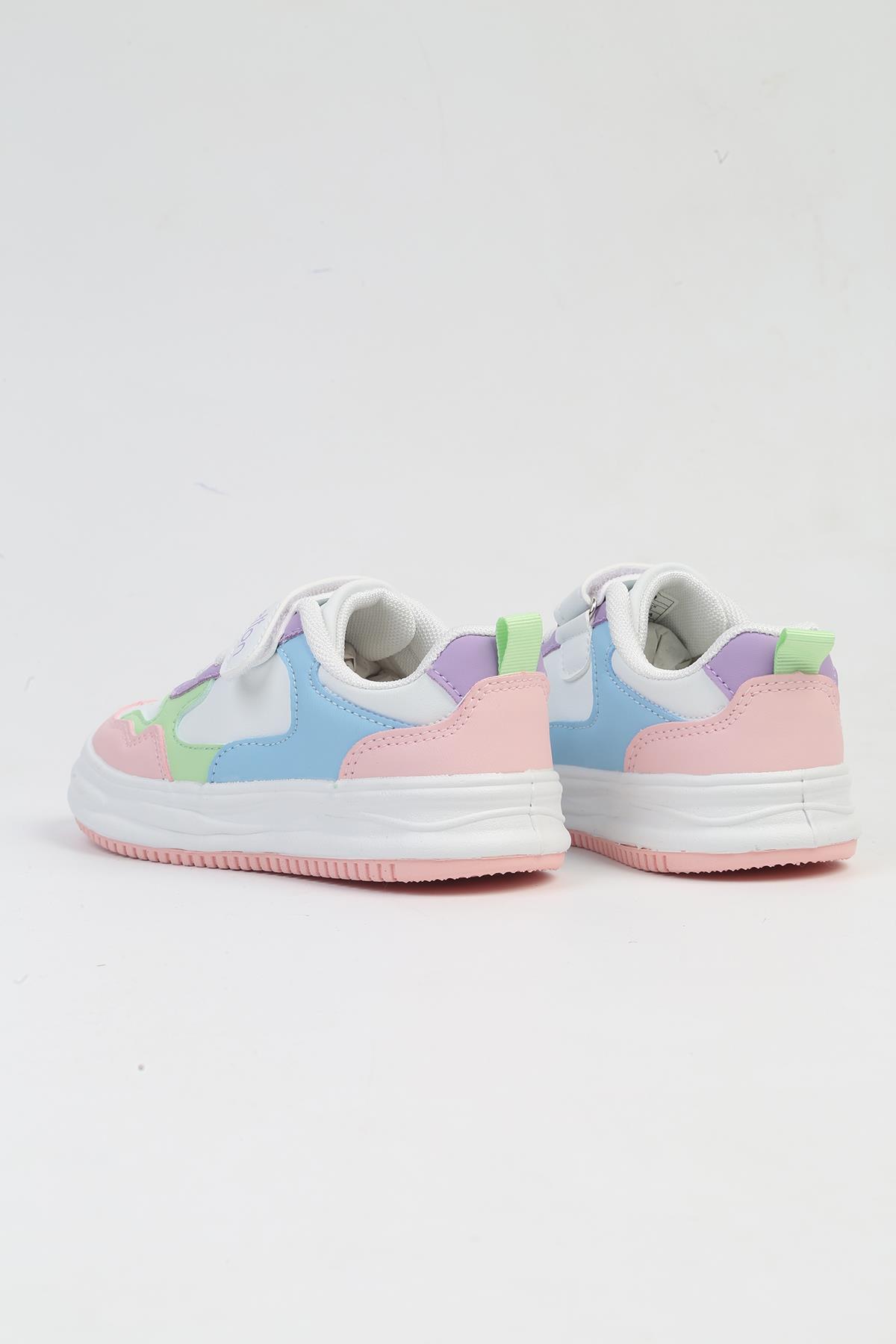 ® İTHAL Beyaz Pudra Çocuk Spor Ayakkabı BNI-10025 - Görsel 4