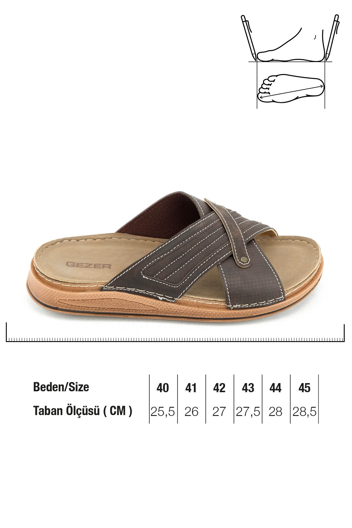 Yazlık Erkek Tasarım Rahat Taban Günlük Terlik - Görsel 3