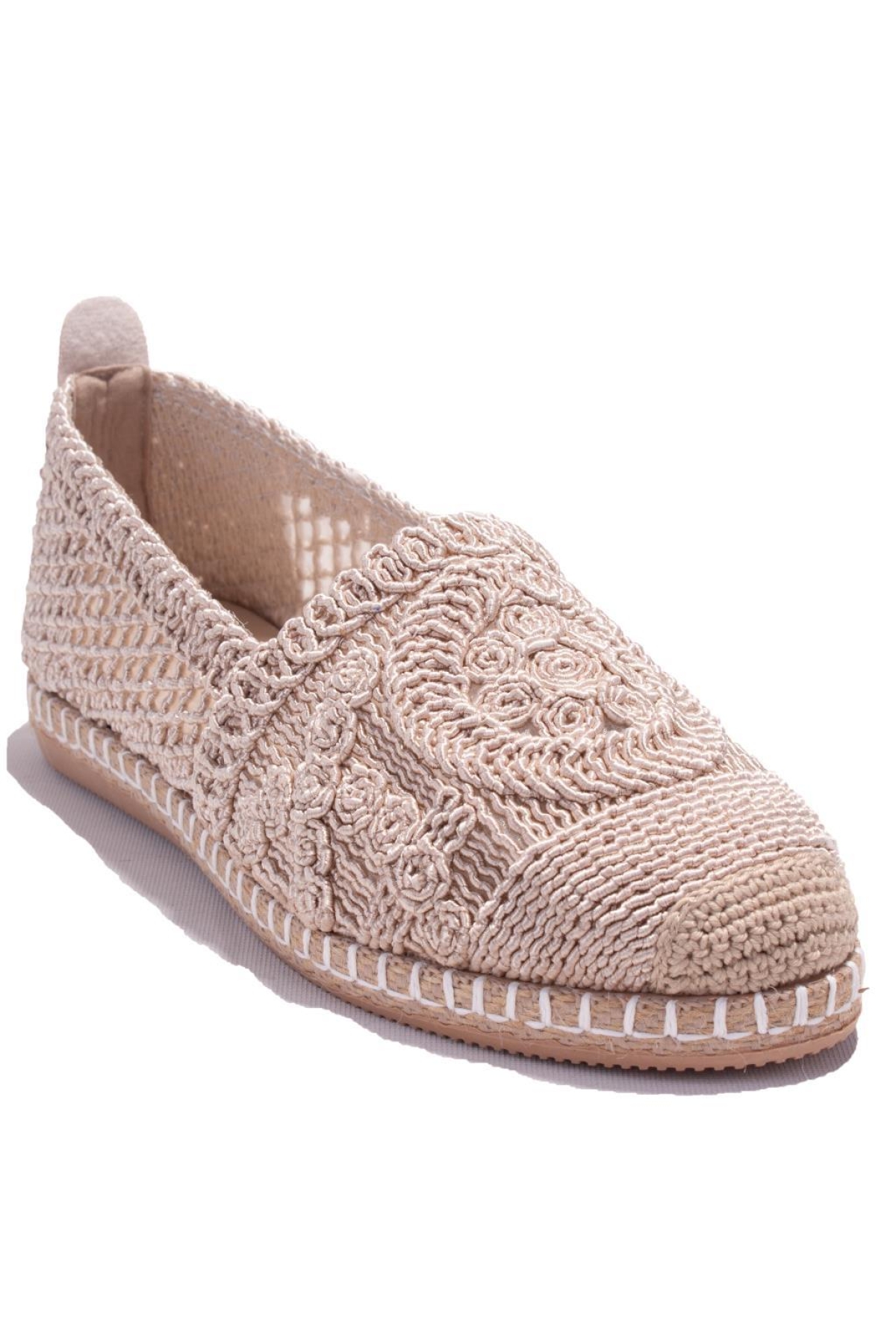 DZA07-1155218 Ten Triko Günlük Babet Kadın Ayakkabı - Görsel 2