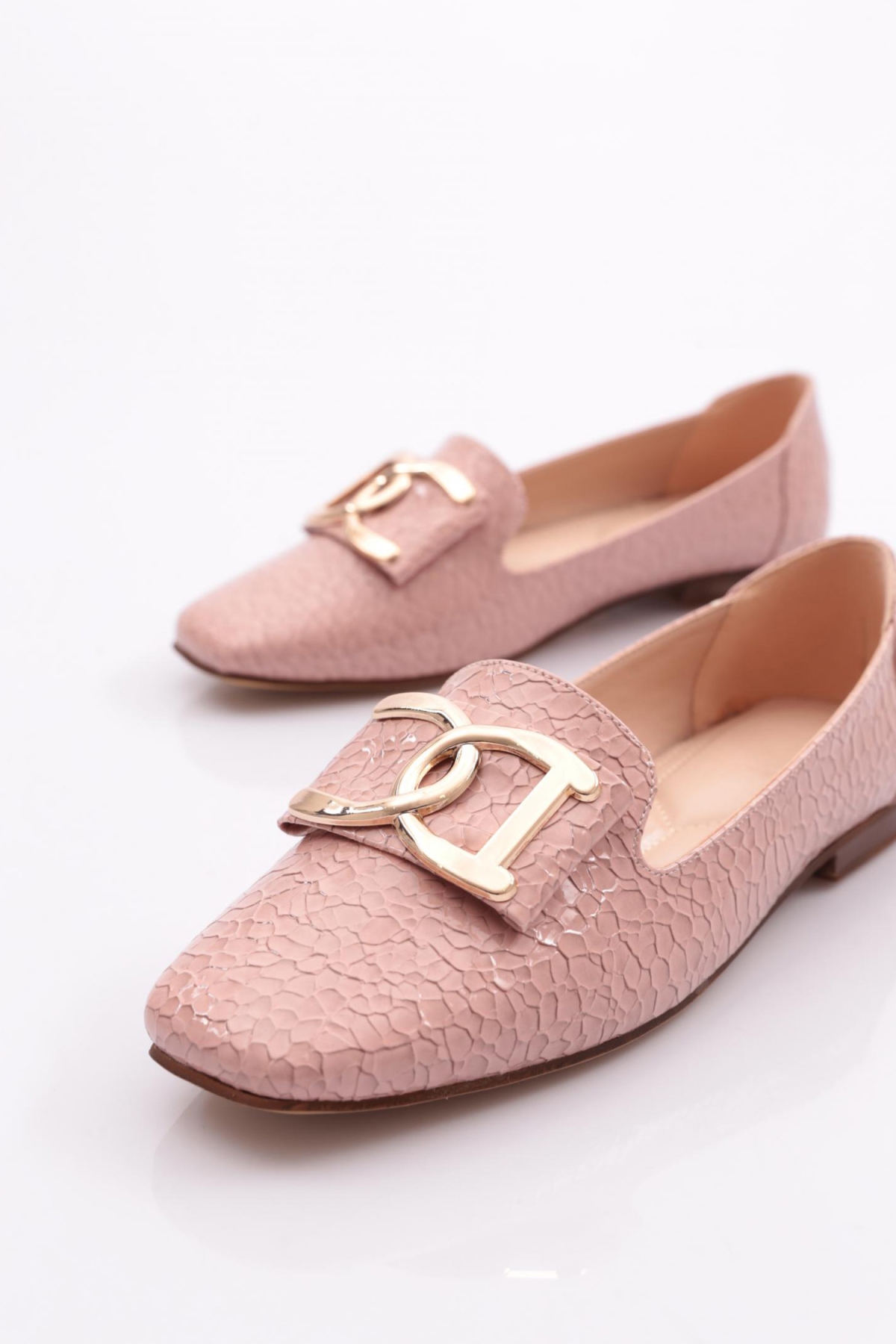 K064 Kadin Düz Burun Babet - Görsel 5