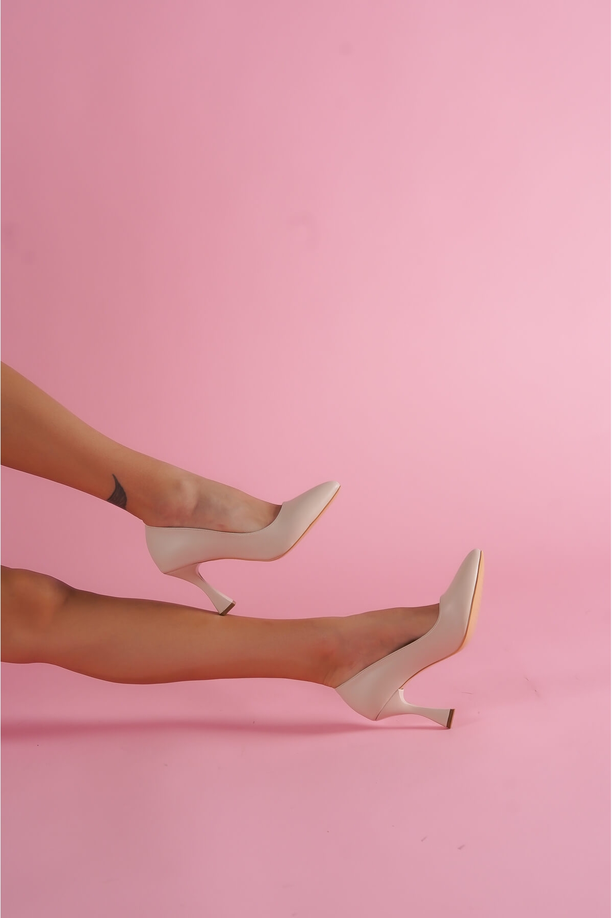 Vest Bej Günlük Kullanım Stiletto - Görsel 3