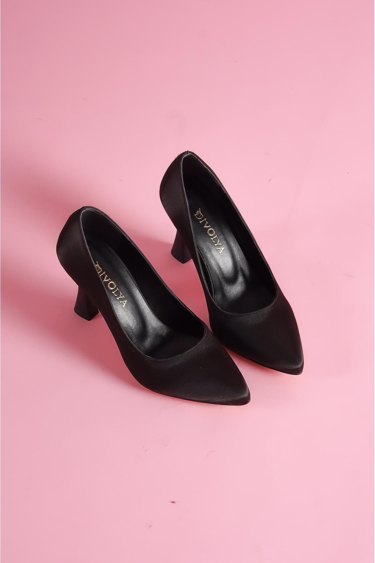 Vest Siyah Saten Günlük Kullanım Stiletto - Görsel 5