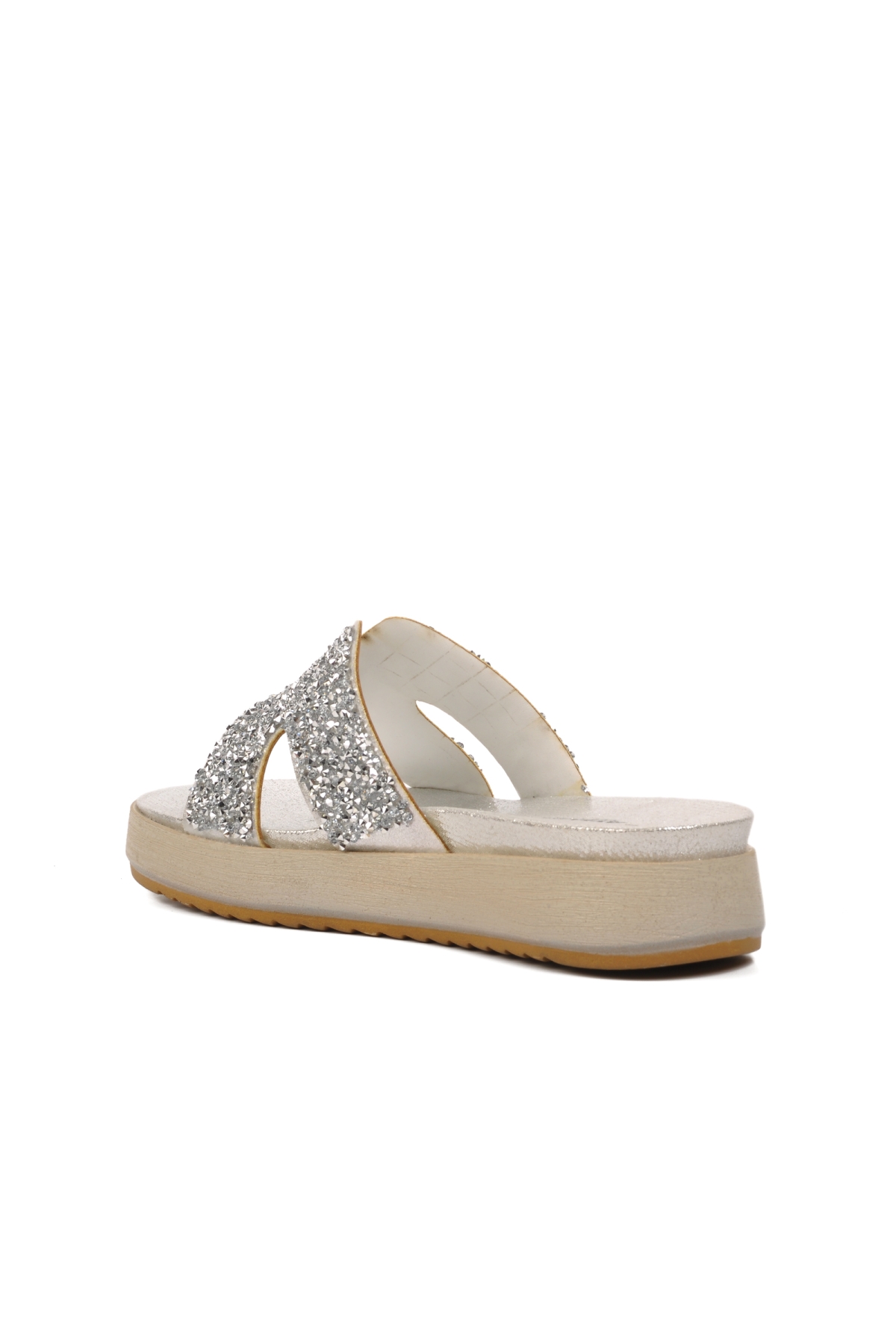 286064 Gümüş Kadın Terlik - Görsel 5