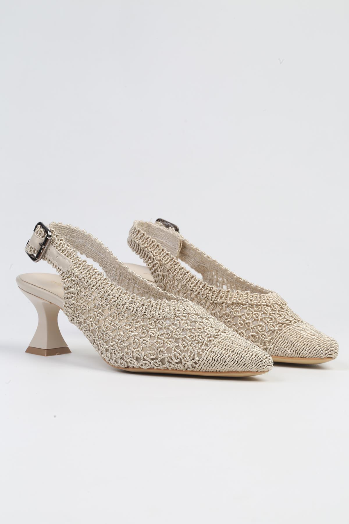 Pierre Crdin® | PC-53081- 3959 Bej-Kadın Topuklu Ayakkabı - Görsel 3