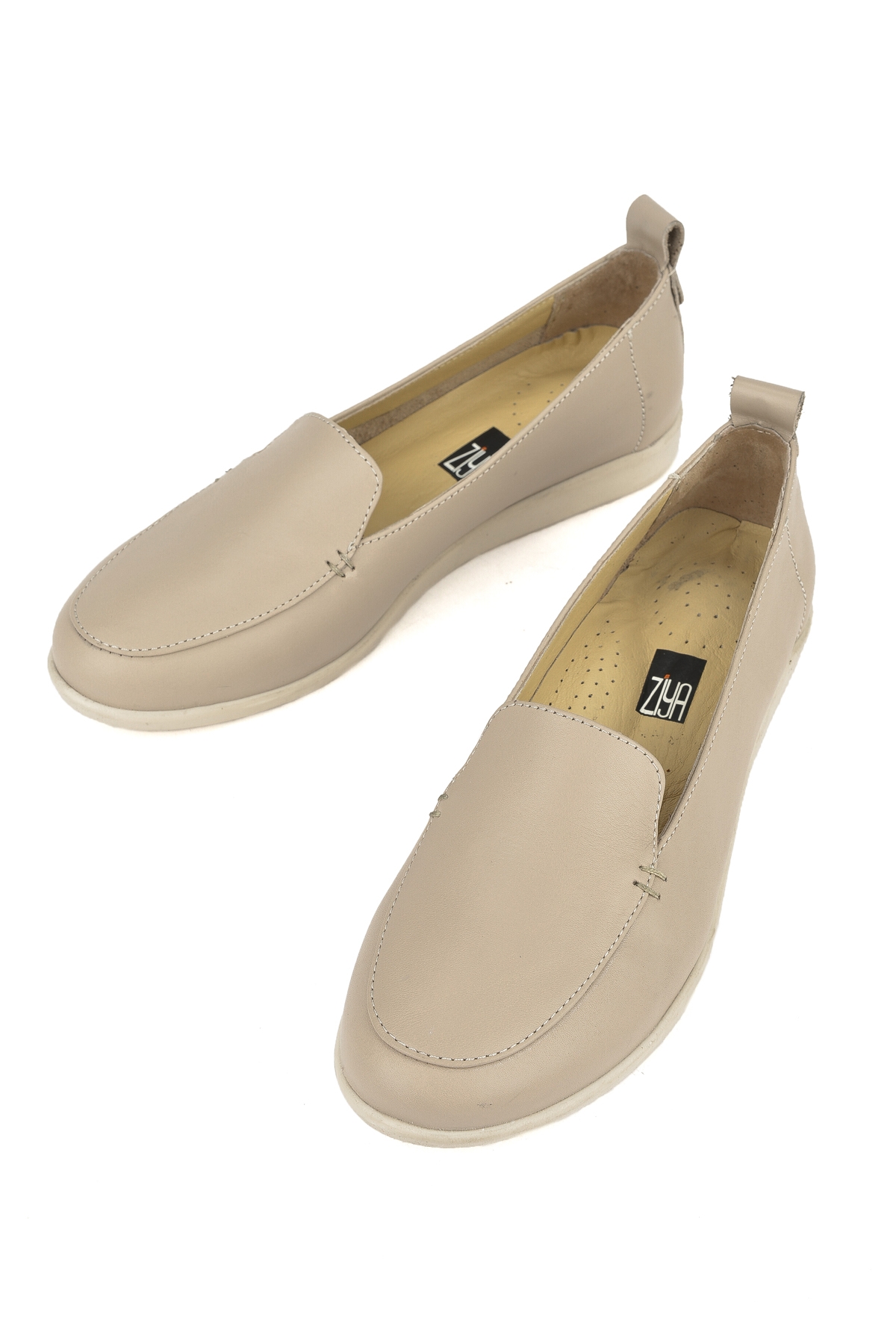 Kadın Hakiki Deri Günlük Ayakkabı 1411022Z2442 Vizon - Görsel 6